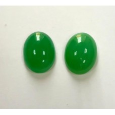 Crisoprasio ovale da 19.26ct - coppia